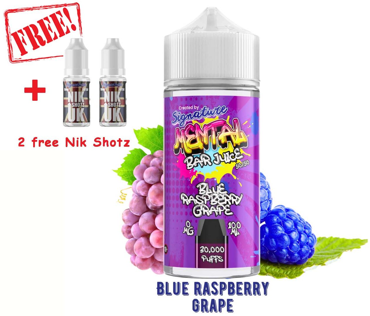 Grape Raspberry Blue Raspberry Grape 100ML – Signature Vapour