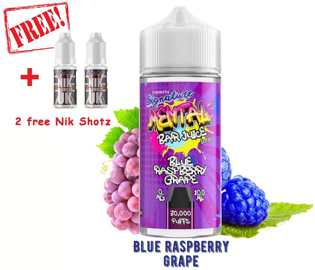 Blue Raspberry Grape 100ML – Signature Vapour