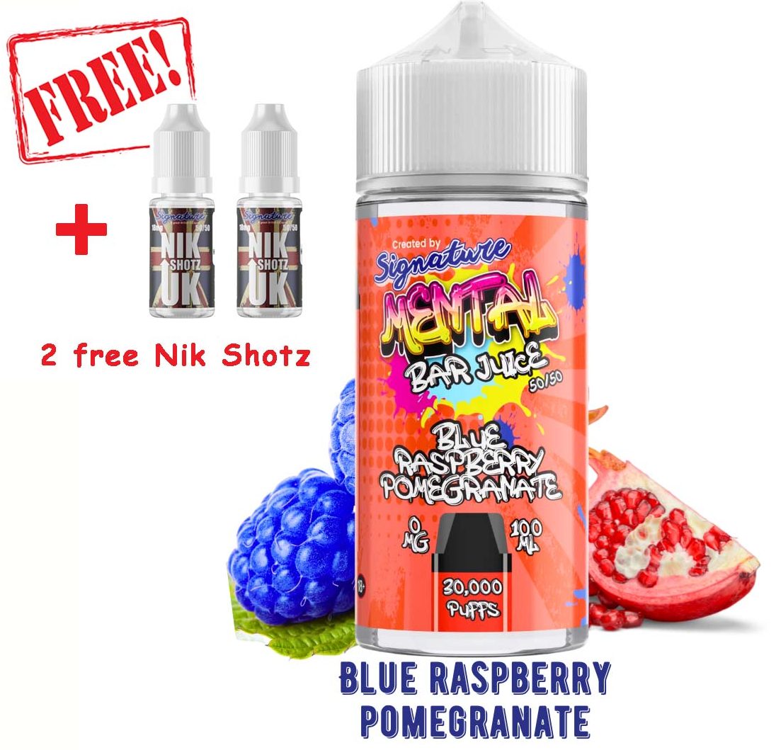 Blue Raspberry Pomegranate 100ML – Signature Vapour
